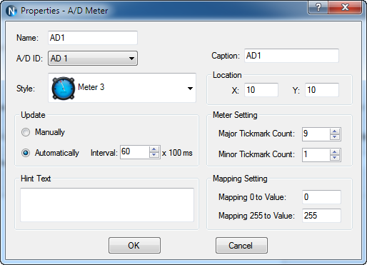 N-Button Lite AD Meter