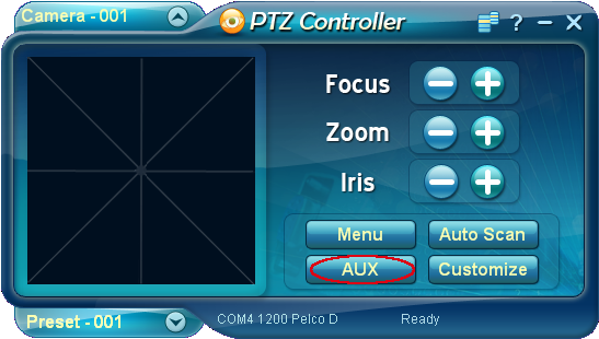 PTZ Controller AUX