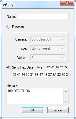 PTZ Controller Edit Customization